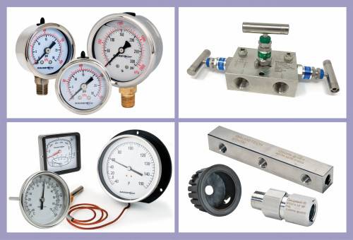 Edmonton supplier of pressure gauges, temperature Instruments, valves and manifolds